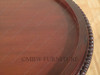 Distressed Solid Mahogany Victorian Round Dumbwaiter Tea Table
