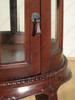 Distressed Solid Mahogany Victorian Round Dumbwaiter Tea Table