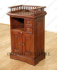Solid Mahogany Telephone Stand Cabinet Occasional Side End Table