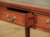 4ft Sheraton Black Leather Top Office Writing Desk