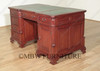 Distressed Partner's Desk w/ Leather