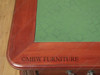 5ft Distressed Mahogany Regency Partner's Desk w/ Leather