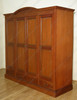 Mahogany 4 Pocket Door Cabinet