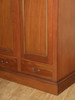 7.5ft Light Mahogany 4 Pocket Door Wardrobe