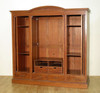 7.5ft Light Mahogany 4 Pocket Door Wardrobe
