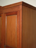 7.5ft Light Mahogany 4 Pocket Door Wardrobe