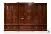 11.5ft  Paneled Mahogany Sectional Wardrobe