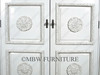 Acanthus White Hand-Carved Armoire/Wardrobe