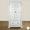 Acanthus White Hand-Carved Armoire/Wardrobe