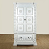 Acanthus White Hand-Carved Armoire/Wardrobe