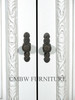 Acanthus White Hand-Carved Armoire/Wardrobe