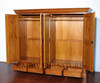 7ft Light Mahogany 4 Door Sectional Wardrobe