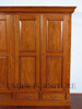 7ft Light Mahogany 4 Door Sectional Wardrobe