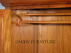 7ft Light Mahogany 4 Door Sectional Wardrobe