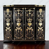 Black & Gold Versace Style Cabinet
