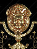 Black & Gold Ornate Hand Painted Cabinet