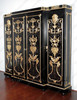 Black & Gold Versace Style Cabinet