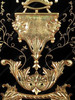 Black & Gold Versace Style Cabinet