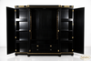 9ft Black & Gold Versace Style Wardrobe