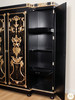 9ft Black & Gold Versace Style Wardrobe