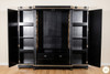 9ft Black & Gold Versace Style Wardrobe