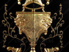 9ft Black & Gold Versace Style Wardrobe