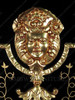 9ft Black & Gold Versace Style Wardrobe