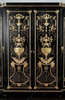 9ft Black & Gold Versace Style Wardrobe