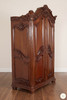 Large Ornate Mahogany French 2-Door Armoire