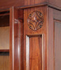 Solid Mahogany 2-Door Wardrobe (6ft W x 7ft H)
