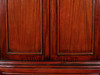 Mahogany Storage Armoire with Drawers