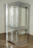 Silver Leaf Art Deco Mirrored Cabinet