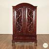 Dark Mahogany French Rococo Wardrobe
