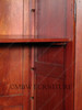 Large Ornate Pecan Carved Armoire Wardrobe (55W x 99H)