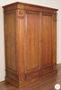 6ft Light Mahogany Pocket Doors TV Entertainment Armoire/Wardrobe