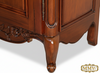 Solid Mahogany 2-Door Armoire w/ 3 Drawers