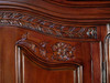Solid Mahogany 2-Door Armoire w/ 3 Drawers