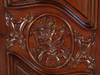 Solid Mahogany 2-Door Armoire w/ 3 Drawers