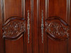 Solid Mahogany 2-Door Armoire w/ 3 Drawers