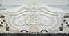 White Rococo Carved Panel Bed