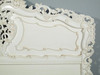 White Rococo Carved Panel Bed