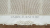 Antique White Rattan Country Cottage Bed