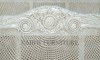 Antique White Rattan Country Cottage Bed