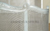 Antique White Rattan Country Cottage Bed