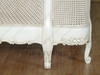 Antique White Rattan Country Cottage Bed