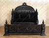 Black Gothic Ornate Hand Carved Bed