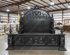 Black Gothic Ornate Hand Carved Bed