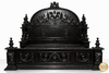 Black Gothic Ornate Hand Carved Bed