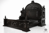 Black Gothic Ornate Hand Carved Bed
