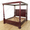 Casablanca Dark Cherry 4 Poster Canopy Bed